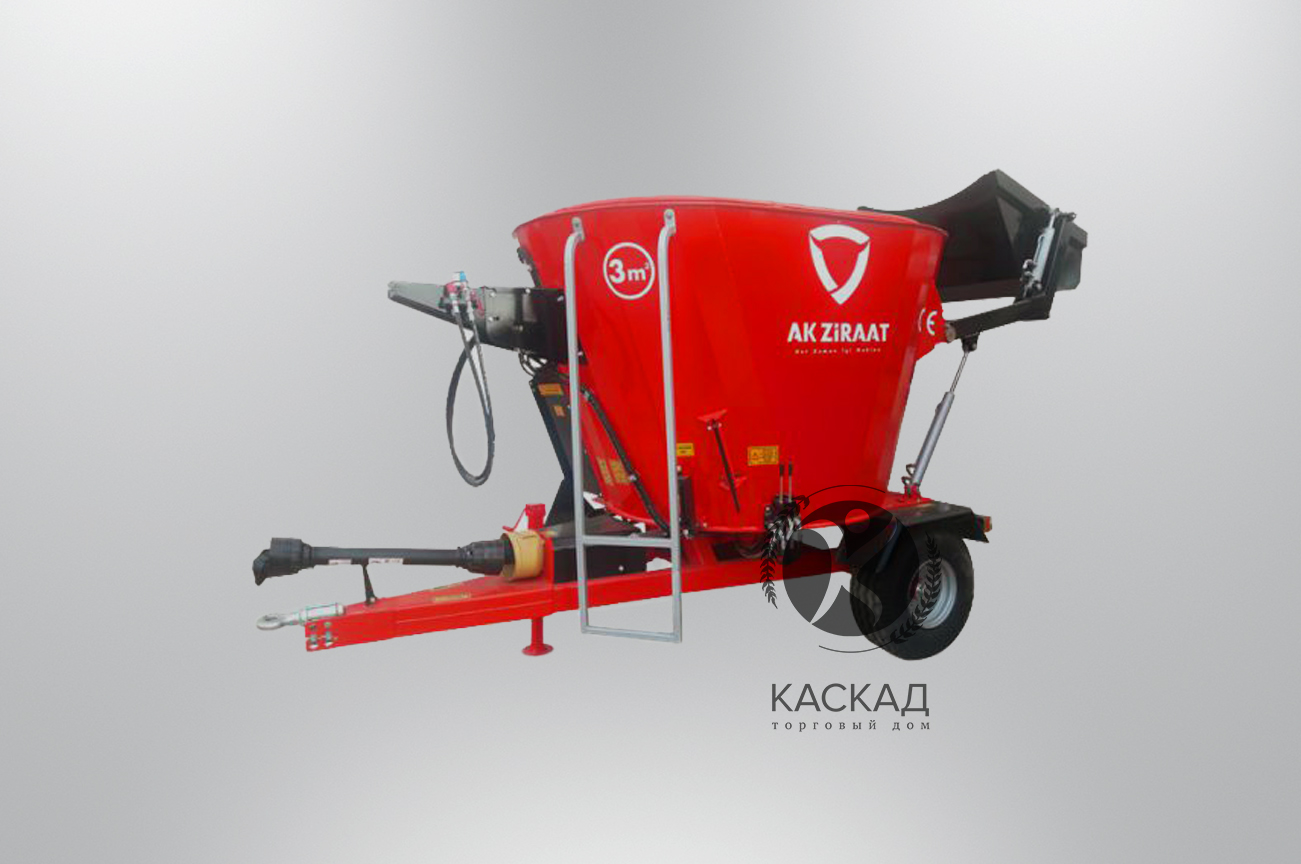 Кормозмішувач вертикальний Ak Ziraat 4m³ Tiremix-D (одношнековий)