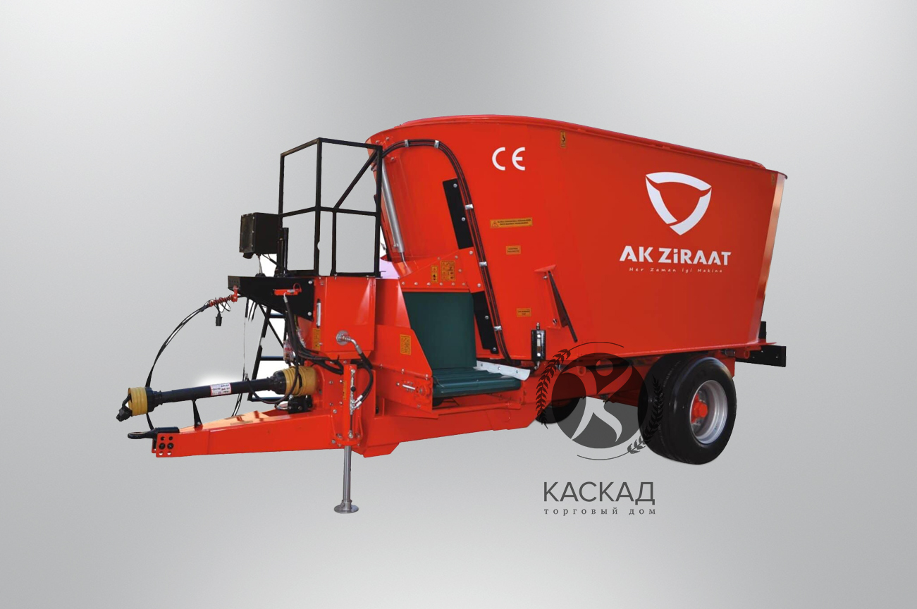 Кормозмішувач вертикальний Ak Ziraat Tiremix-D 16m³ (дво-шнековий)